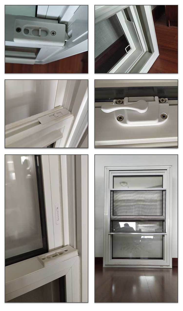 Tilt UPVC Sliding Windows With Grill Vinyl Internal Glazing Windows Waterproof