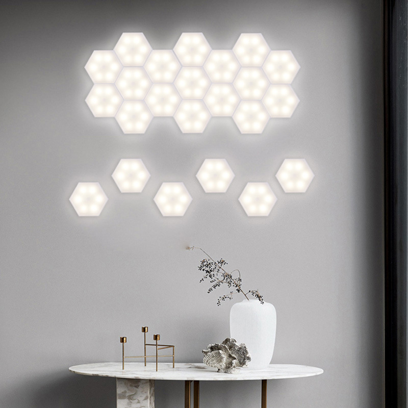 1Watt Remote Control Under Cabinet Light 4000K Honeycomb Wall Lamp