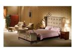 Antique Real Wood Bedroom Furniture Country Style Bedroom Set