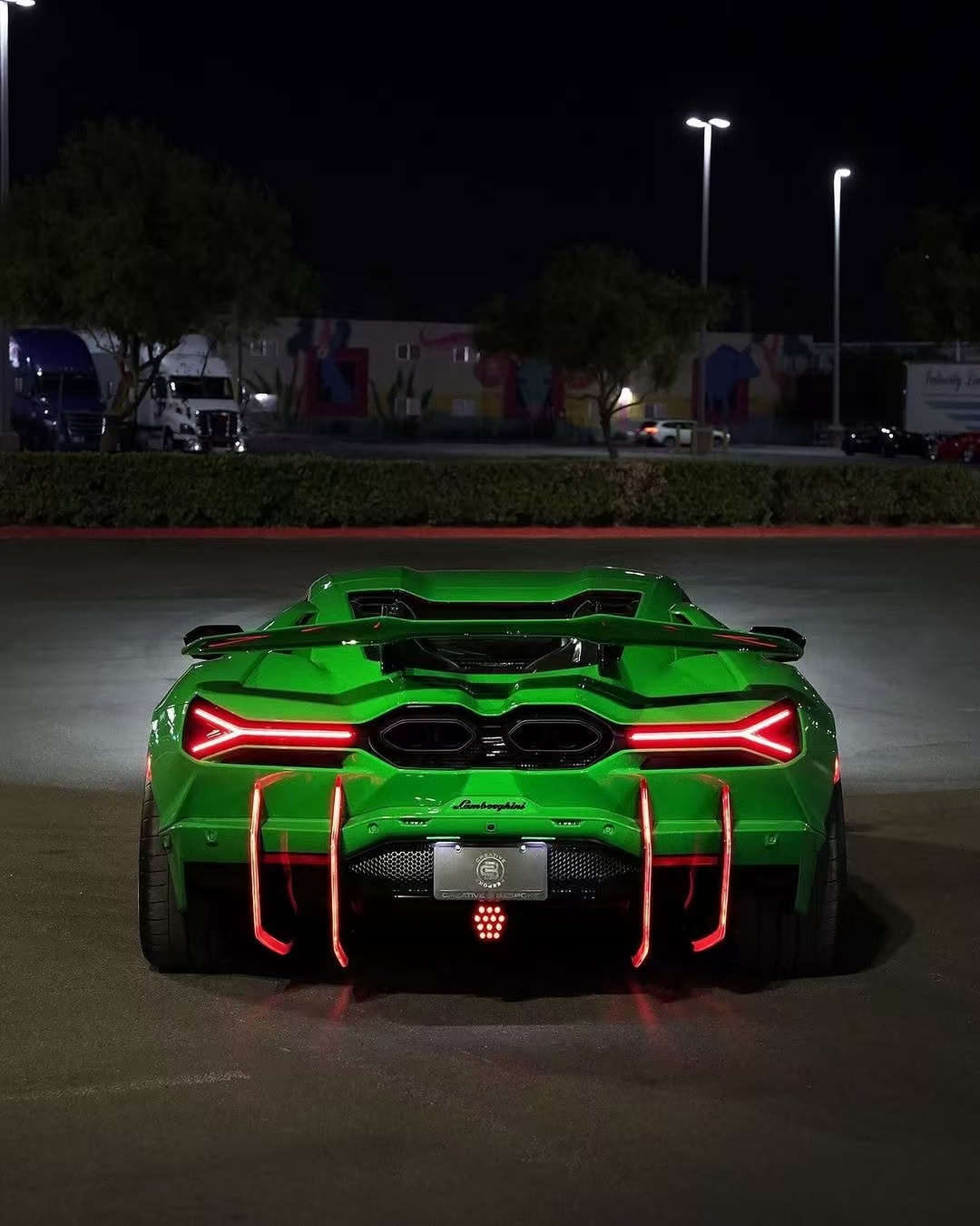 Lamborghini Revuelto Custom Body Kits Carbon Fiber DUKE Style Custom Front Diffuser
