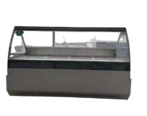 China Double Temperature White Butcher Fridge Display Duck Neck Meat wholesale