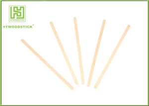 China Natural Wood Sticks Birch Wooden Coffee Stirrers 1.3 / 1.5mm Thickness wholesale