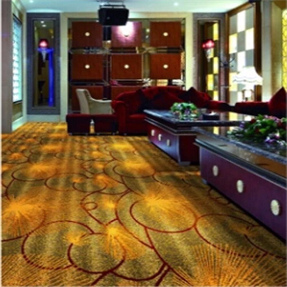 Red Axminster commercial boardroom carpet