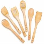 Bamboo heart shaped salad spoon wooden serving spoon