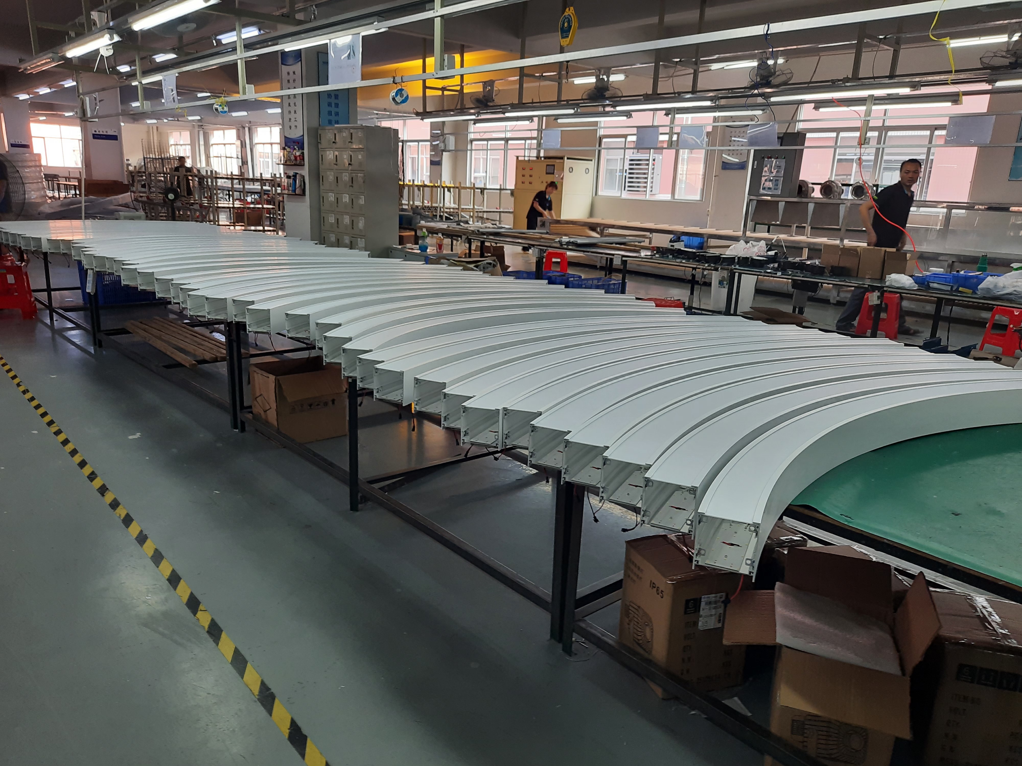 Arc Curved Linear Led Light Continuous 5800lm Pendant Light Linear
