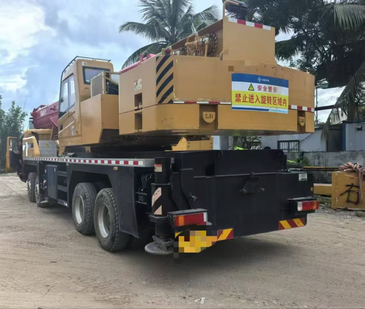 Sany 50T Truck Crane 2022 Used 50 Tons Heavy Lifting Crane With 43.5 Meters Main Boom Length