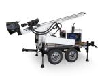 Lightweight 200m 220mm Trailer Mounted Water Well Drilling Rig