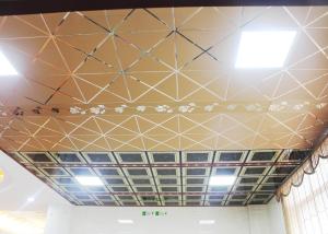China Metal Artistic Ceiling Tiles Dropped for Kitchens , 300 x 300 Ceiling Tegular wholesale