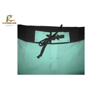 Aquamarine Blue Kids Swim Shorts , Sublimated Printing Boys Bathing Suits