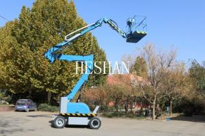 China 12-30m Lift Aerial Work Trailer Mounted Telescopic Articulated Hydraulic Cherry Picker wholesale
