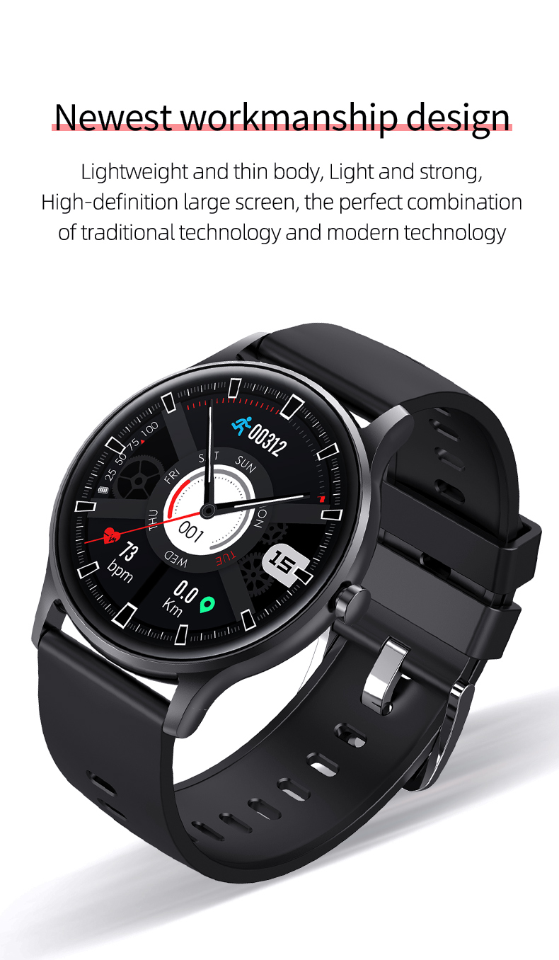 S33 1.28 Inch Round Screen Smartwatch With Heart Rate Real Time Monitoring