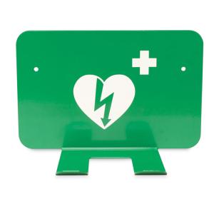 China Green Metal Defibrillator Wall Bracket 190x125x95mm With 2 Installation Holes wholesale