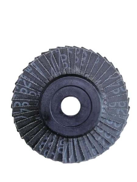 Quality 4.5'' 115x1x22mm Chamfer Deburring Metal Flap Discs For Car Repairing for sale