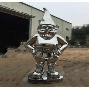 Santan Clause Stainless Steel Sculpture , Customized Outdoor Modern Sculptures