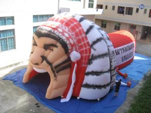 China Inflatable Helmet Tunnel / inflatable football tunnel warrior tunnel wholesale