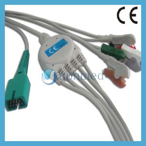 China MEK One piece 5-lead ECG Cable with leadwires wholesale