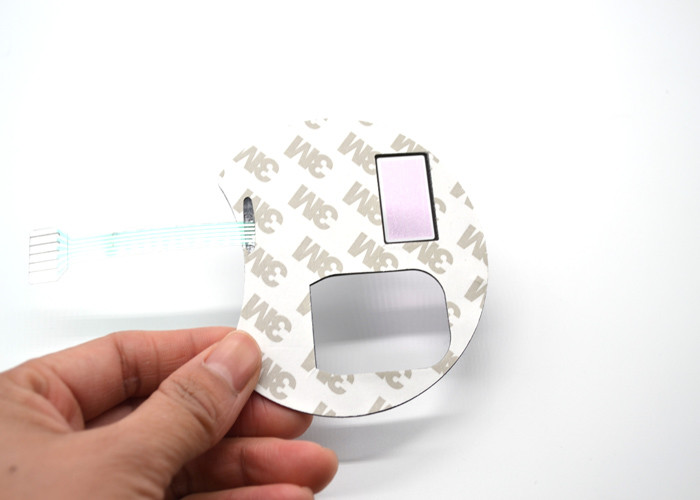 Embossed Tactile Membrane Switch Keypad With Rear Adhesive For Control Panel
