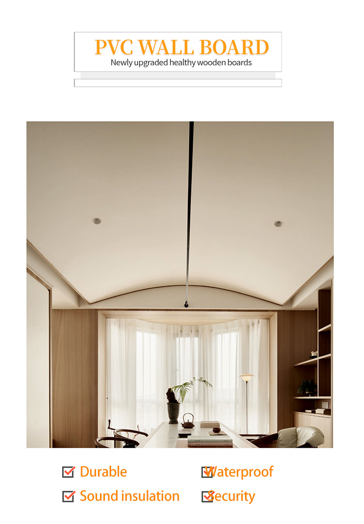 OEM ODM Wood PVC Bamboo Fiber Wallboard Flame Retardant