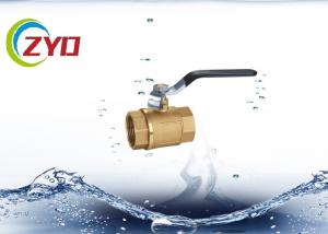China Forged Brass Bronze Ball Valve , 1 / 2” - 4” Threaded Bonnet Brass Water Valve wholesale