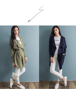 China Fashion lady wind coat HM6001(clothing factory) wholesale