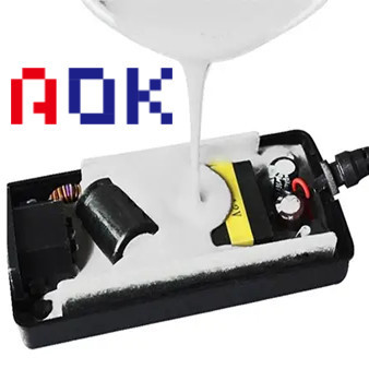 AOK White High Temperature Potting Compound , Electrically Insulating Thermal