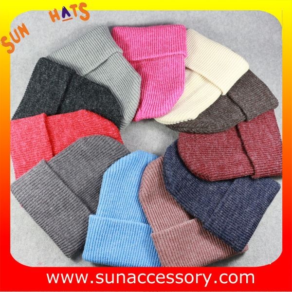AK17017 Sun Accessory promotion cheap knitted beanie hats for girls ,caps in stock MOQ only 3 pcs
