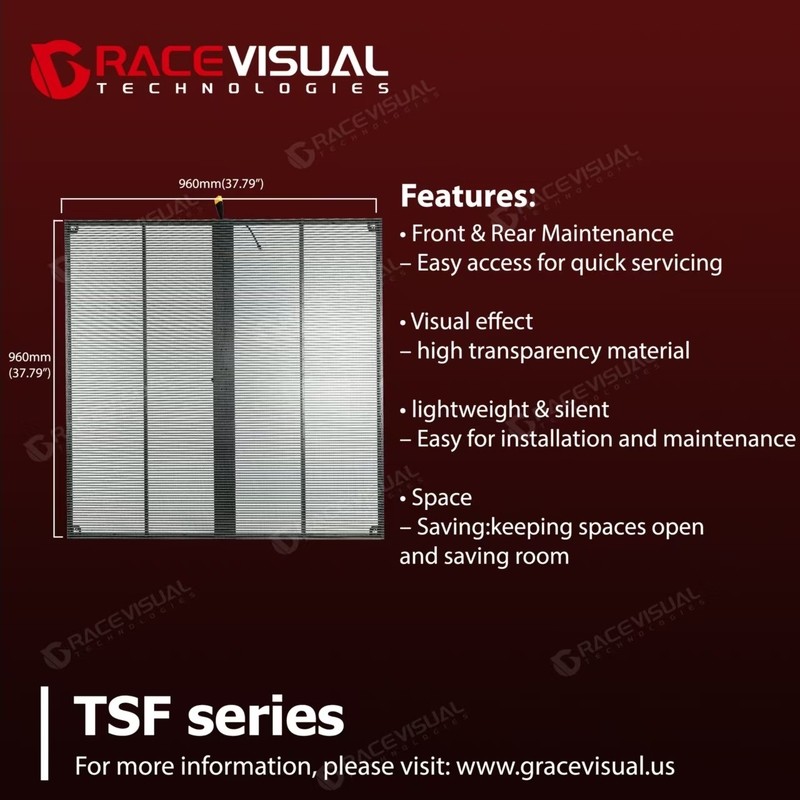 Customizable Transparent LED Strip Mesh Display – Ideal for Fixed Indoor & Outdoor Applications