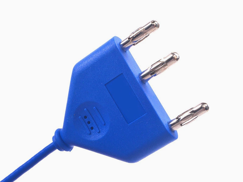 Customize High Frequency 3 Pin Plug Disposable ESU Pencil Cable Electrosurgical Pencil Wire Electric Knife Wire