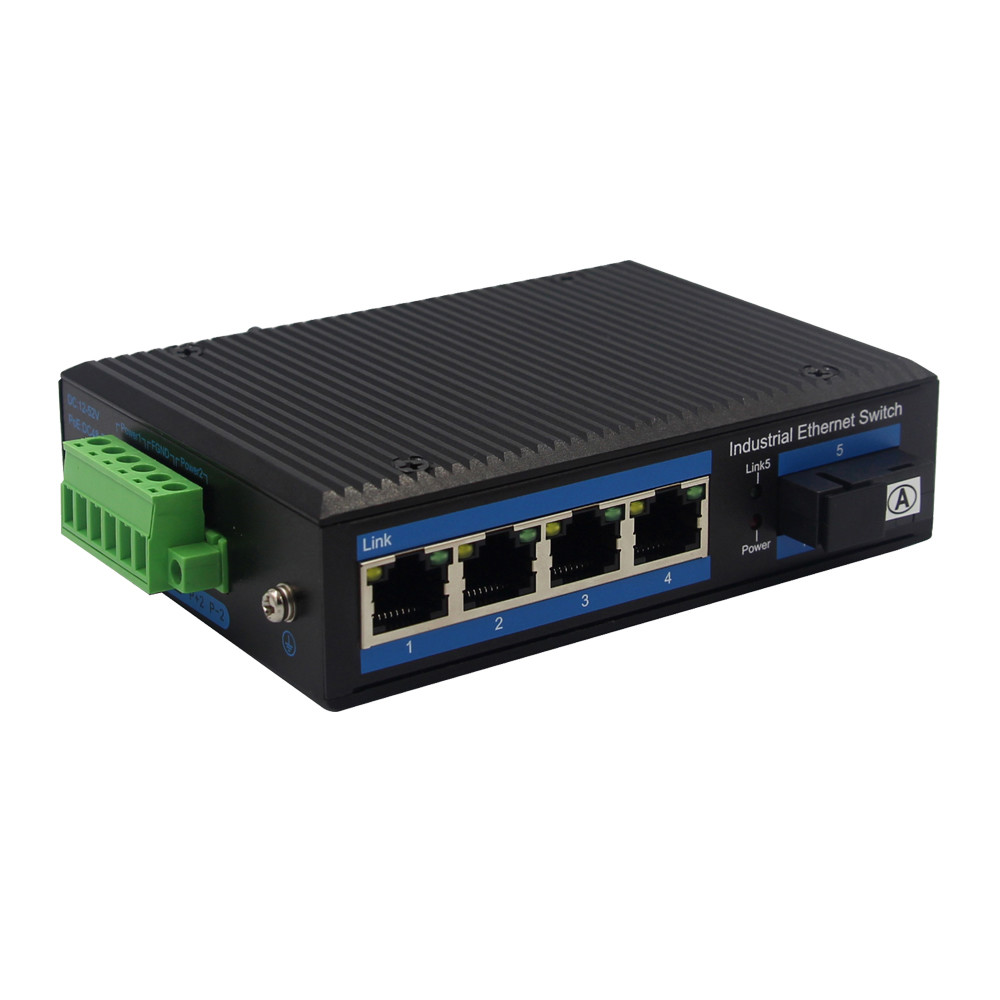 10/100/1000M 4 Ports RJ45 To Fiber Converter Simplex 1310nm / 1550nm SC