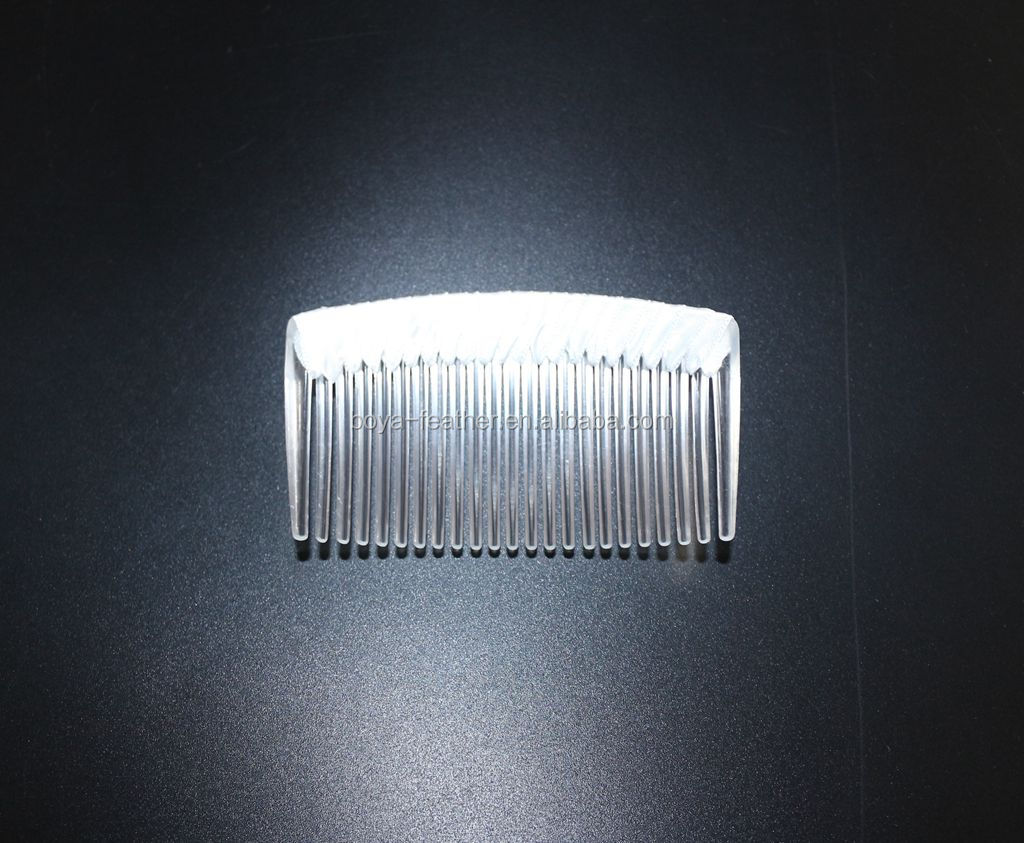 Wedding Decoration Plastic Ribbon Comb Sinamay Hat Comb with 4*8 cm Size DHL Shipping