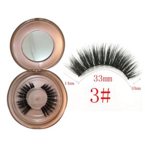 China Reusable 3D 15mm Natural Looking Magnetic Eyeliner Lashes No Glue wholesale