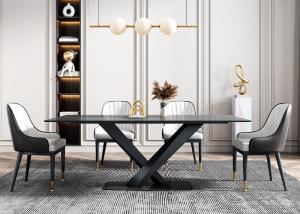 China Hotel Strong And Durable Luxury Marble Dining Table wholesale