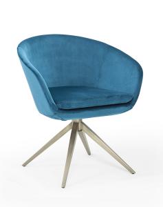 China Velvet Foam 75cm Armchair Ergonomics For Restaurant wholesale