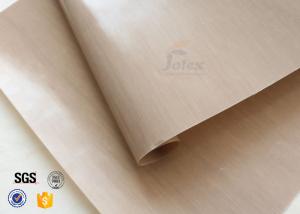 China Non Stick Brown PTFE Coated Fiberglass Fabric Food Grade For BBQ Grill Mat wholesale