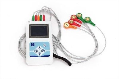 Dynamic ECG System 2AA Battery 3 Channel Holter ECG System with PC English Software