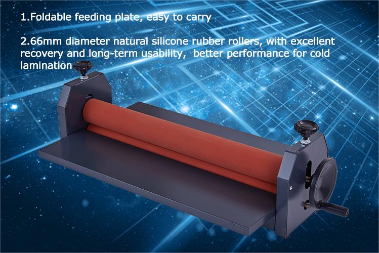 15kg Heavy Duty 26inch Manual Cold Laminating Machine with 650mm Cold Roll Laminator