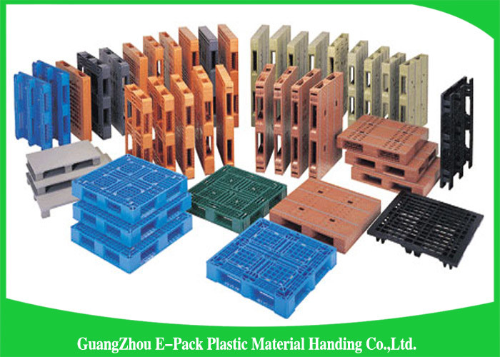 Recyclable 4 - Way Export Plastic Pallets , Standard Double Faced Plastic Shipping Pallets