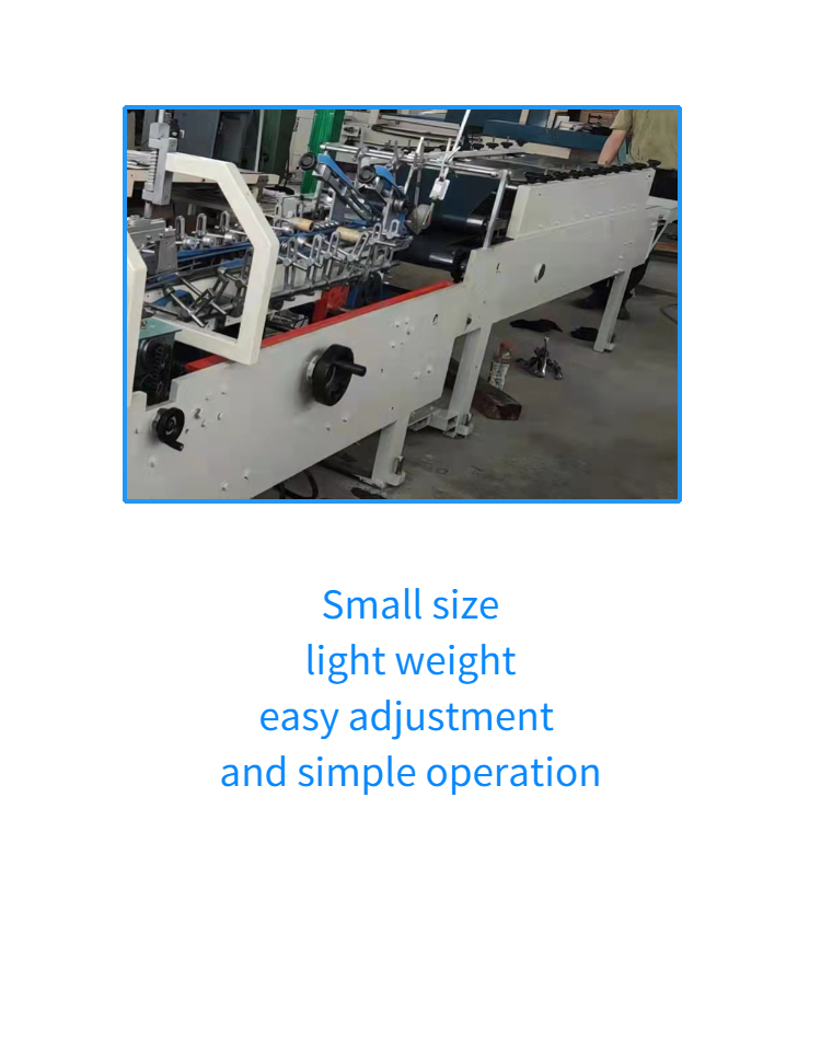 Box Folding and Gluing Machine with 380V Voltage Box Unfolded Size width 120mm-500mm