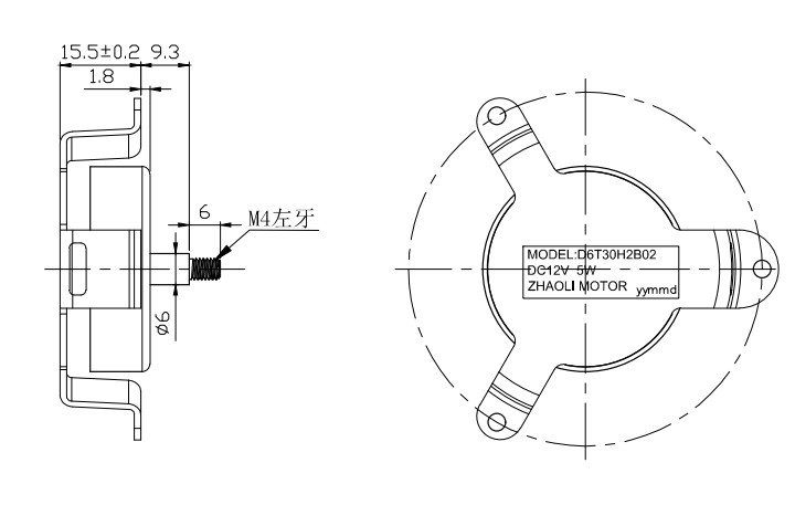Foc Control Fan Bldc Motor Pwm Speed Adjustment With Power Supply Pcba