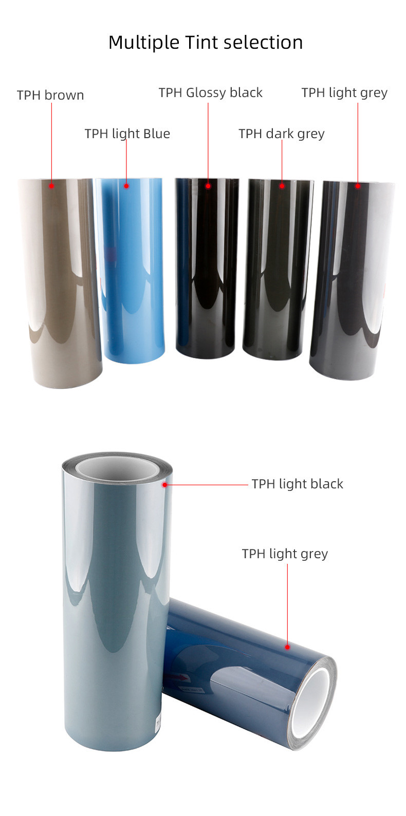 Transparent Motorcycle Headlight Automobile Dark Black Tail Light Led Car Headlight Tint Film TPH Lamp Protective Film