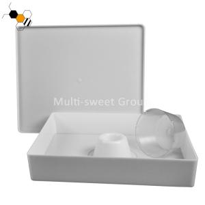 China Beekeeping White 45g Plastic Beehive Entrance Feeder wholesale