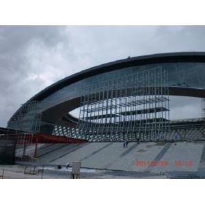 China Q345B-Big Span Prefabricated H Type Metal Frame Structure For Gymnasium Project wholesale