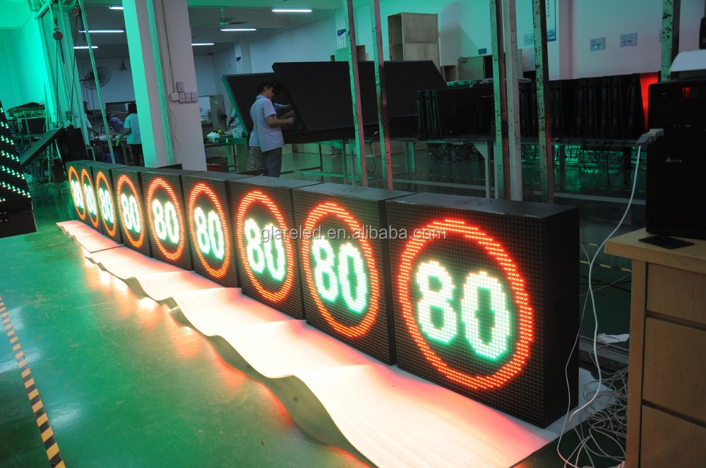Exhibition Hall Doppler Radar Speed Sensor LED Display with Graphics Function