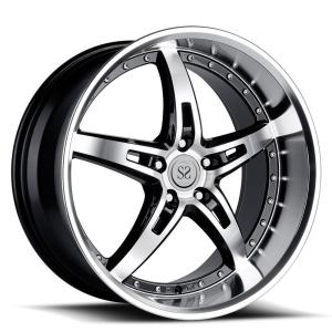 China 2-piece forged wheels 22 inch deep lip 4*4 6x139.7 For Land Cruiser Prado Big Lip wholesale