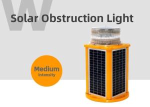 China ICAO Cast Aluminium Solar Powered Red Beacon Light Integrated Design wholesale
