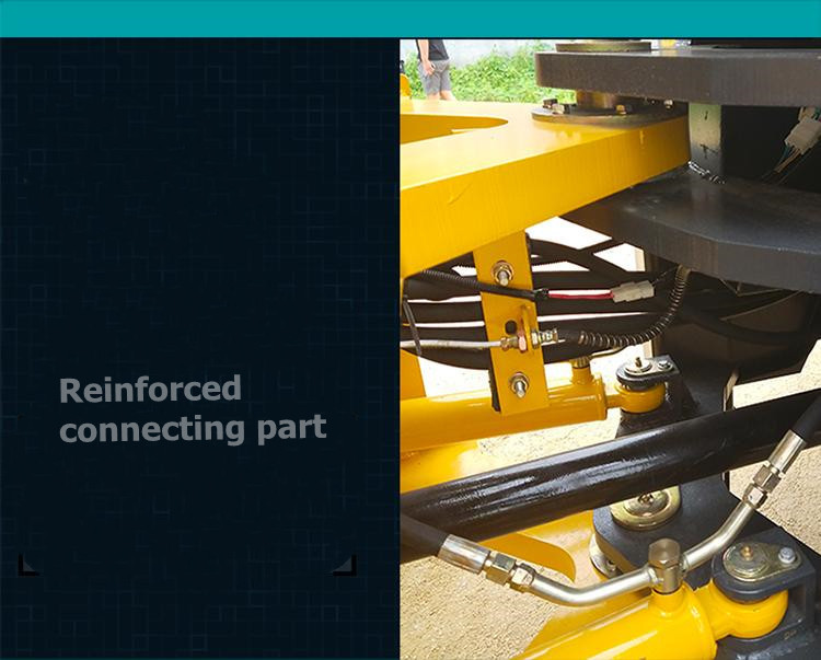 1.5 ton quick coupler wheel loader with bucket and pallet fork