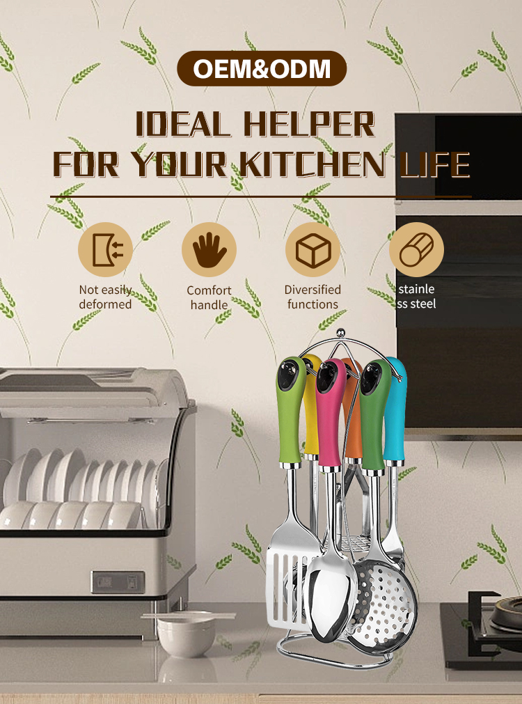 Stainless Steel Cooking Utensils Set Essential Kitchen Gadget for Fruits Vegetables