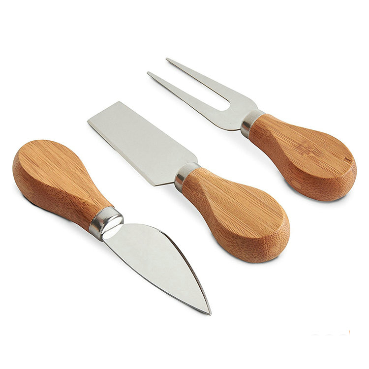 Round Bamboo Kitchen Cutting Board Knife Set For Chopping Blocks