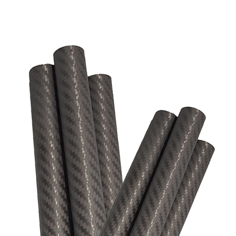 Production Leadtime 35-45 Days 40mm OD Round Carbon Tube 3.5m Matte Carbon Fiber Tube
