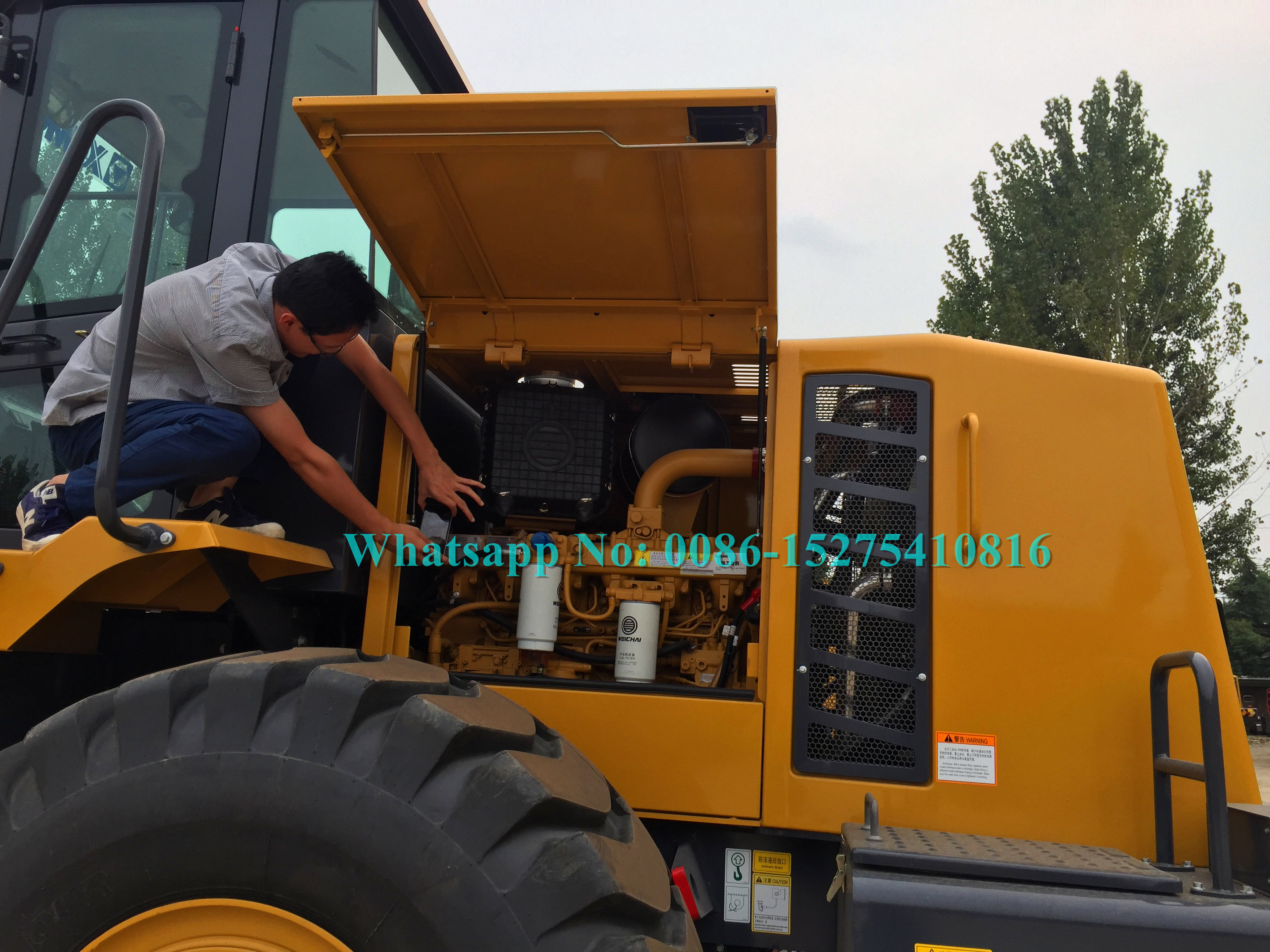 Hydraulic pilot control Heavy Load XCMG LW500FV 5 Ton wheel loader with 3m3 bucket with Shangchai Engine for earthmoving